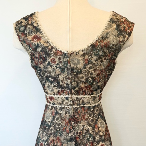 🌺SOLD🌺 Young Edwardian by Arpeja Vintage Floral Prairie Pleated Milkmaid Dress - Picture 12 of 15